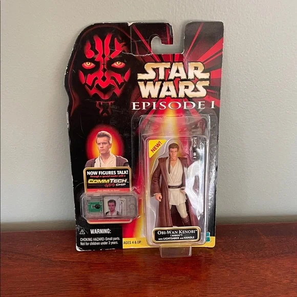 Star Wars Episode I Obi-Wan Kenobi Figure with Lightsaber - Picture 2 of 6